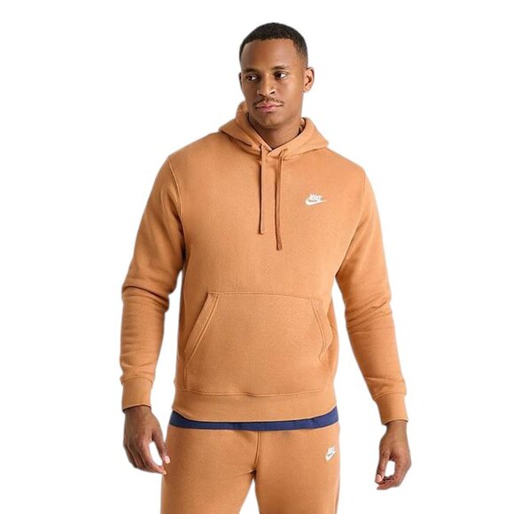 Nike Club Fleece Men's 2 PC Sweatsuit Tracksuit Matching Caramel Outfit NWT - Picture 3 of 14